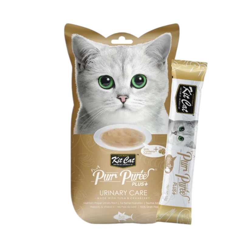 Kit Cat Purrpuree Plus Urinary Care para Gatos — Snack Cremoso