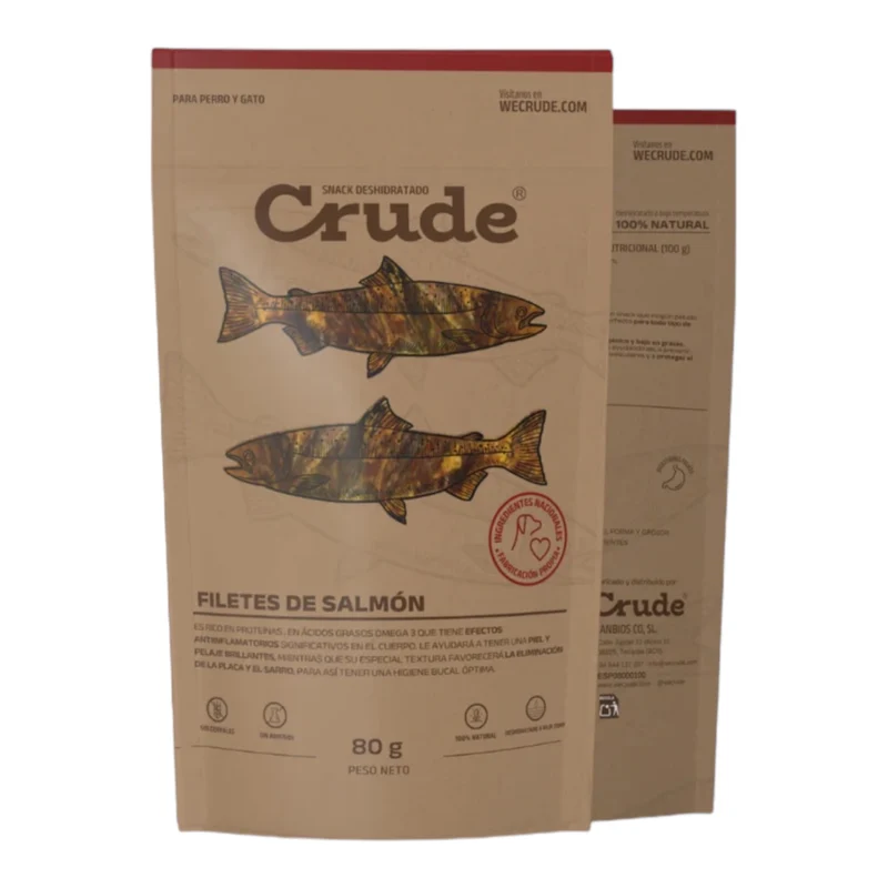 Crude Pack Pelo Brillante para Perros — Snacks Naturales para Piel y Pelo