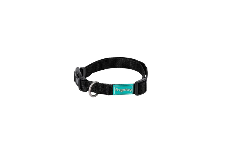 Freedog Collar Nylon Basic Negro, 10 mm 20/35 cm