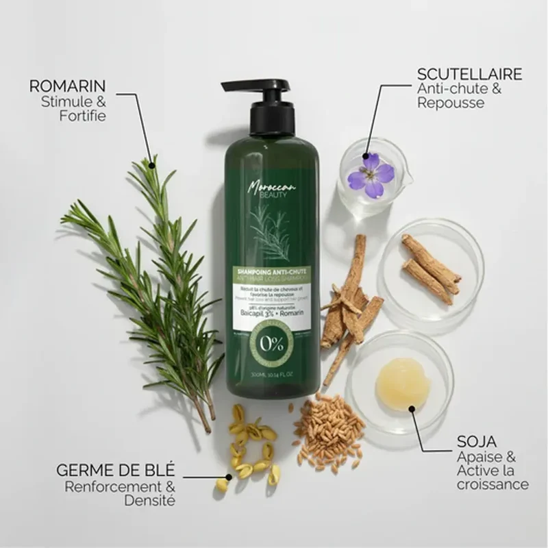 Moroccan Beauty Duo Cure Naturelle Anti-Chute & Repousse – Shampoing 300ml & Lotion 100ml