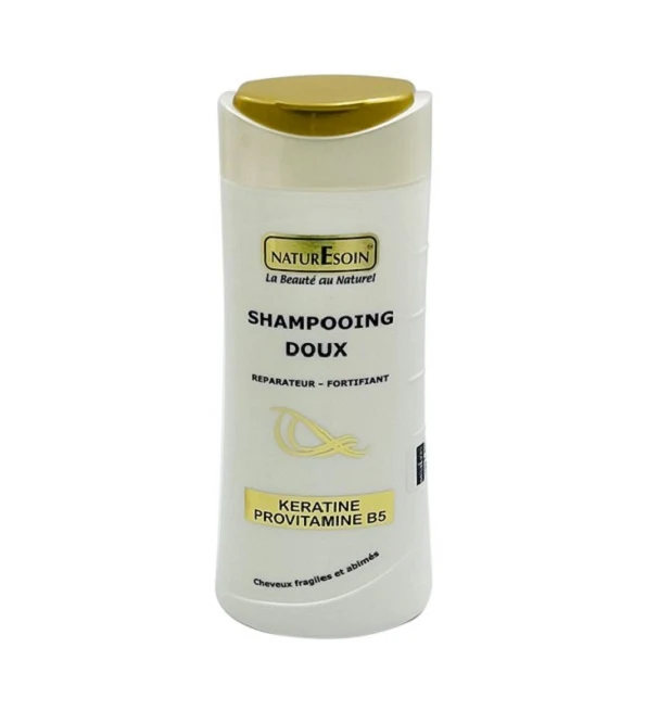 NATURE SOIN Shampooing Doux Réparateur-Fortifiant à La Kératine et à La Provitamine B5