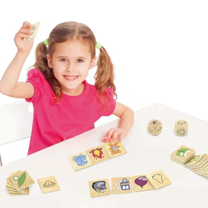 Viga Toys Ensemble de Puzzle d'Apprentissage Cinq Sens 3A+
