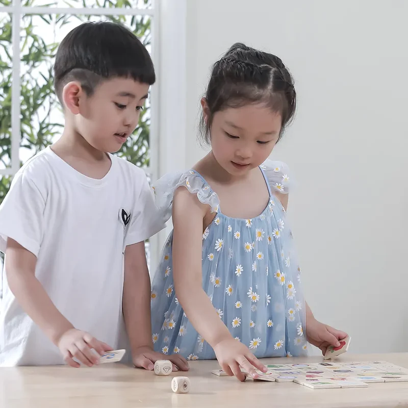 Viga Toys Ensemble de Puzzle d'Apprentissage Cinq Sens 3A+