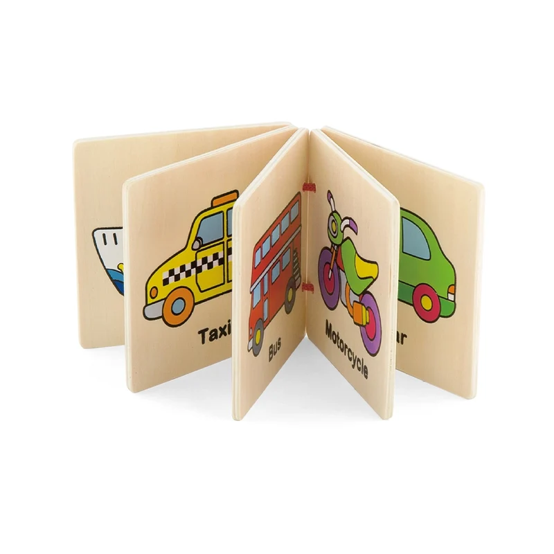 Viga Toys Mes 3 Premiers Livres en Bois – 12M+