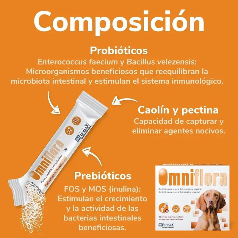 Omniflora Polvo Oral, 30 Sobres x 2 gr