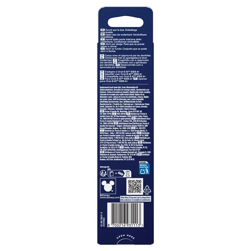 Oral B Braun Recambio Io Stitch Gentle Care , 2 unidades