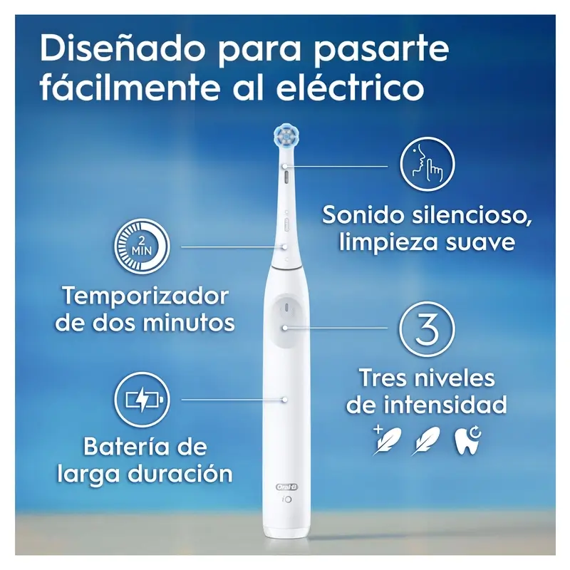 Oral B Braun Cepillo Electrico Io2 Blanco, 2 Cabez , 1 pack