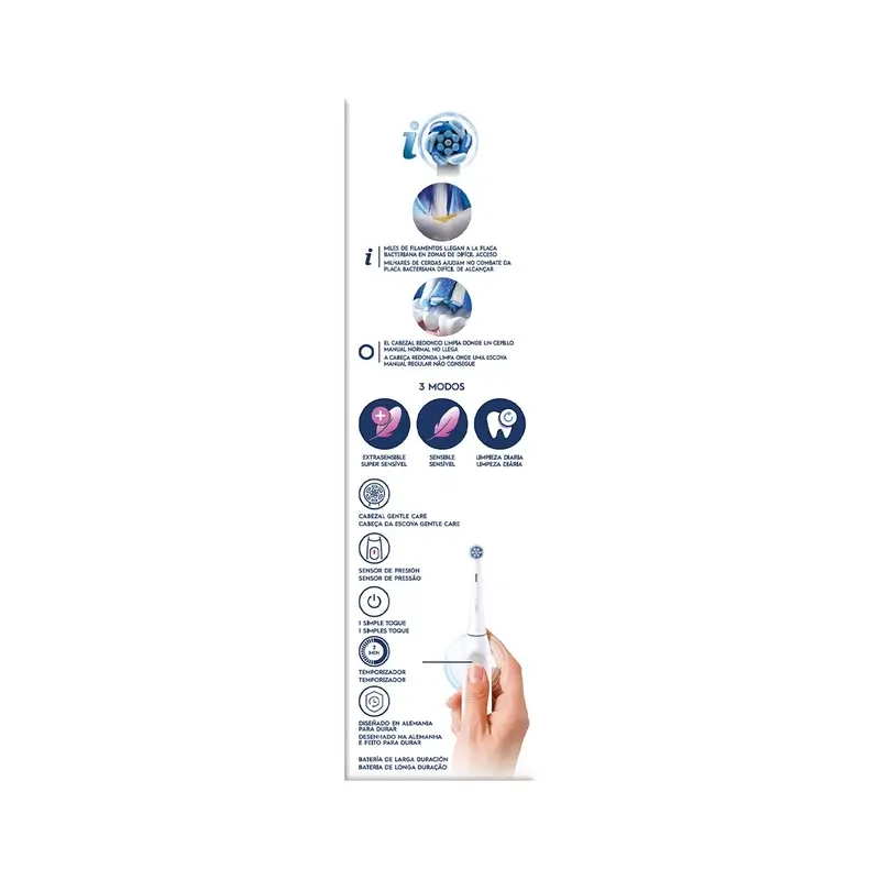 Oral B Braun Cepillo Electrico Io2 Blanco, 2 Cabez , 1 pack