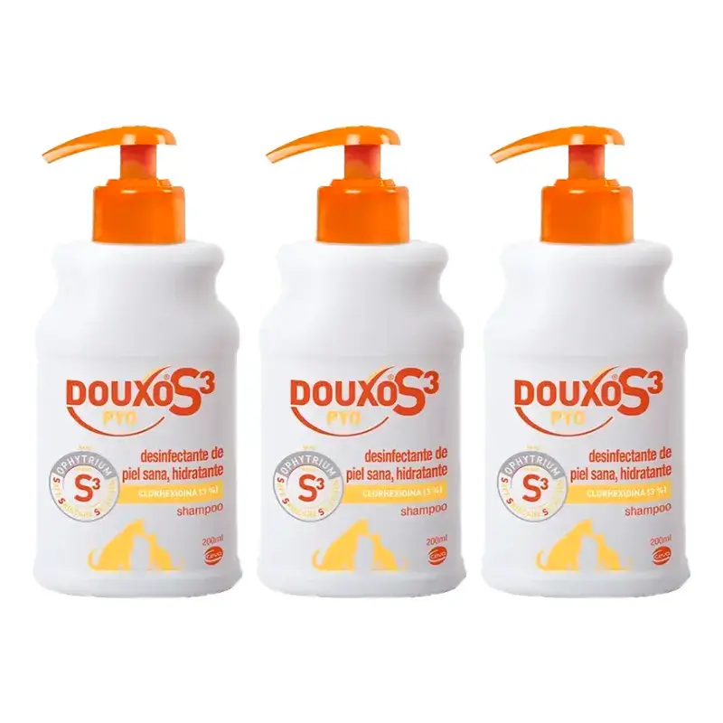 Ceva Douxo Pyo Champú Protector, Pack 3 x 200 ml