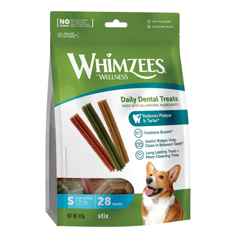 Whimzees Hueso Estrella Snack Dental para Perros Bolsa 420 g