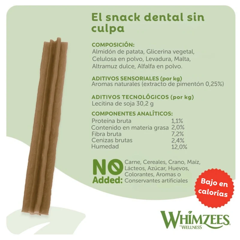 Whimzees Hueso Estrella Snack Dental para Perros Bolsa 420 g