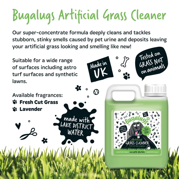 Bugalugs Artificial Grass Cleaner In Fresh Cut Grass Scent 1L