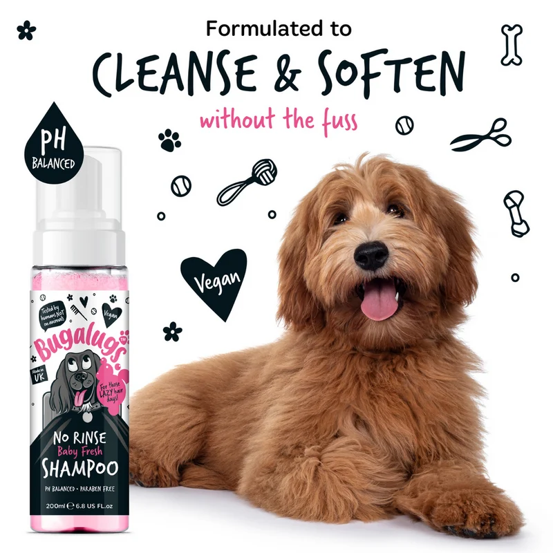 Bugalugs Baby Fresh No Rinse Dog Shampoo 200ML