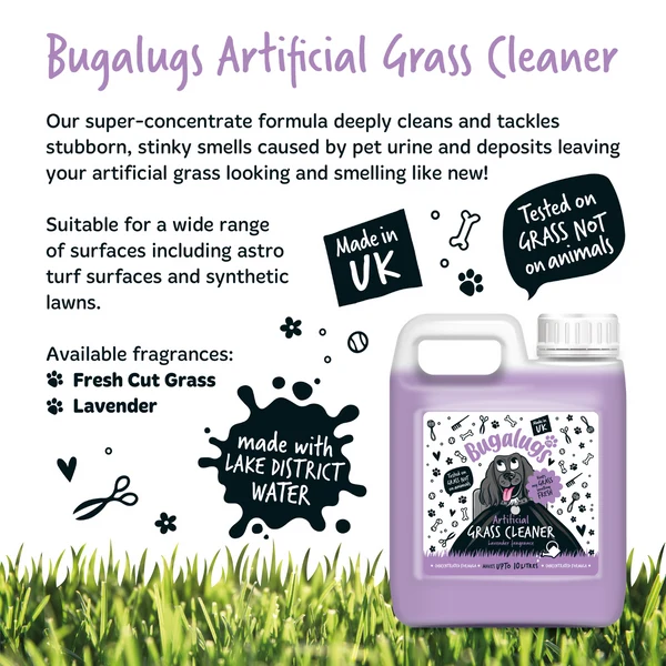 Bugalugs Artificial Grass Cleaner Lavender Scent 1L