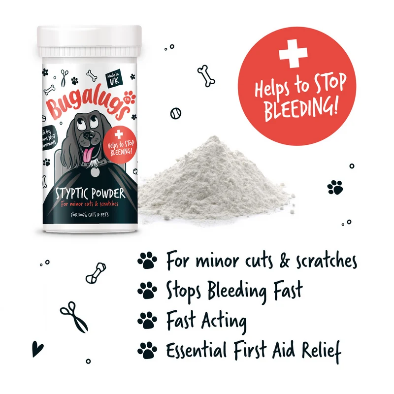 Bugalugs Styptic Powder for Minor Cuts & Scratches for Pets 50G