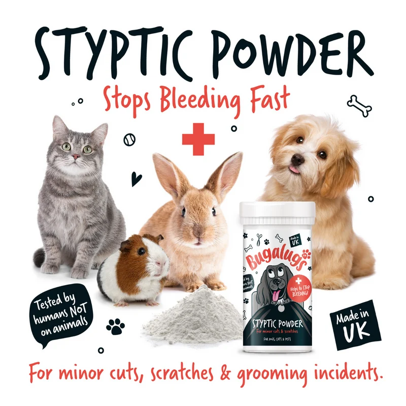 Bugalugs Styptic Powder for Minor Cuts & Scratches for Pets 50G