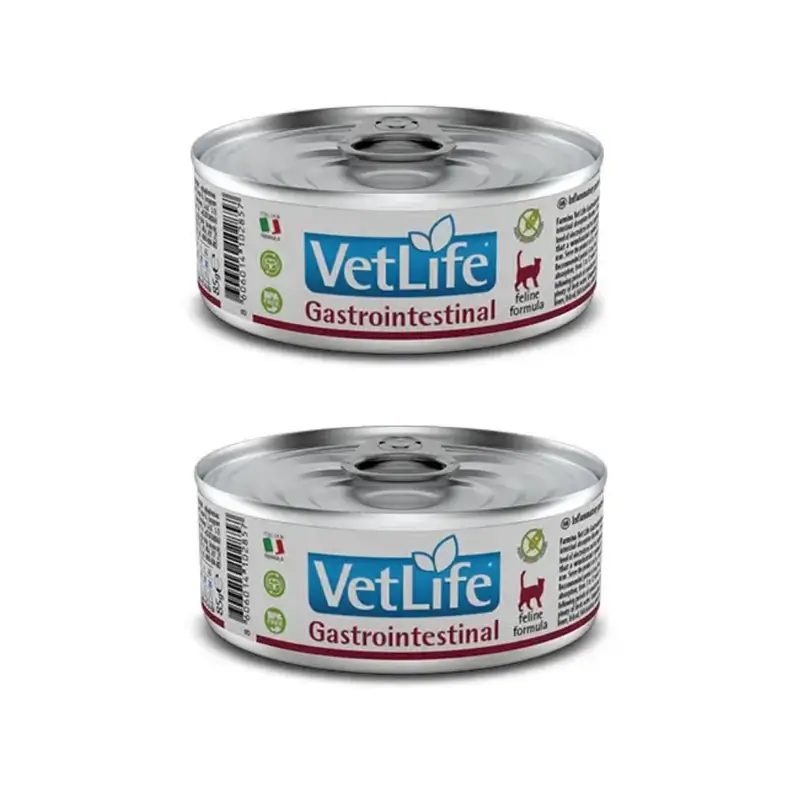 Farmina Vet Cat Gastrointestinal Caja 12X85Gr, Comida Húmeda Para Gatos, Pack De 2