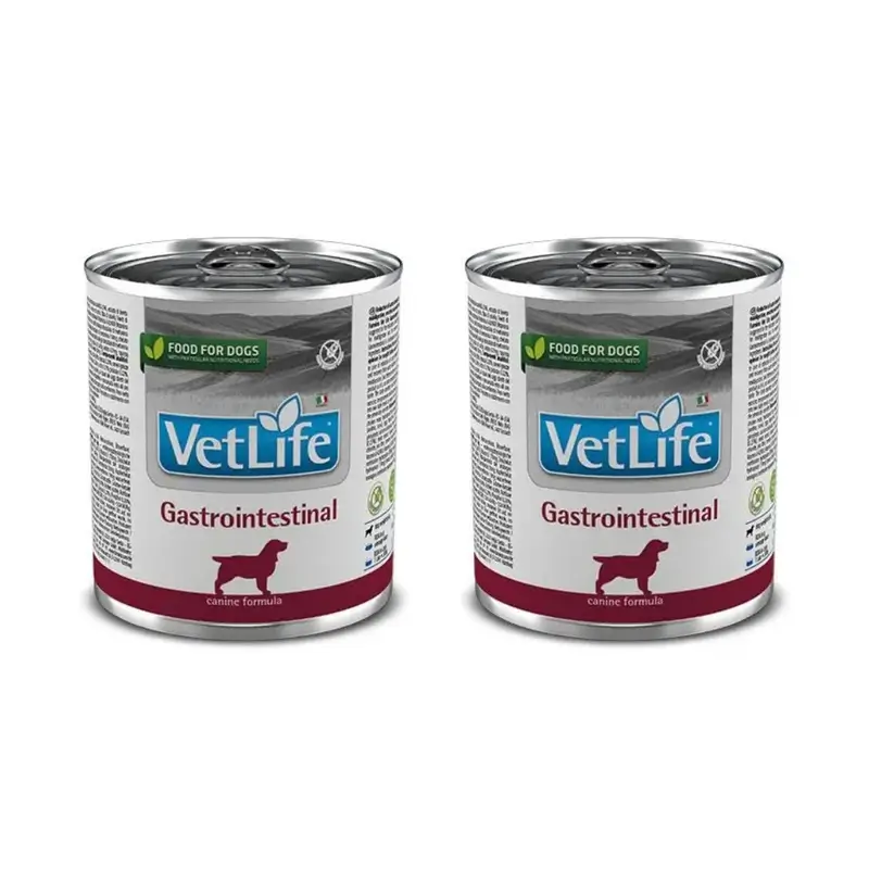 Farmina Vet Dog Gastrointestinal Caja 6X300Gr, Comida Húmeda Para Perros, Pack De 2
