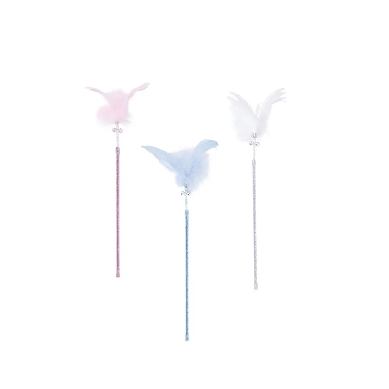 MoonCAT - cat wand Galactic Plume Pink/Blue Silver & White
