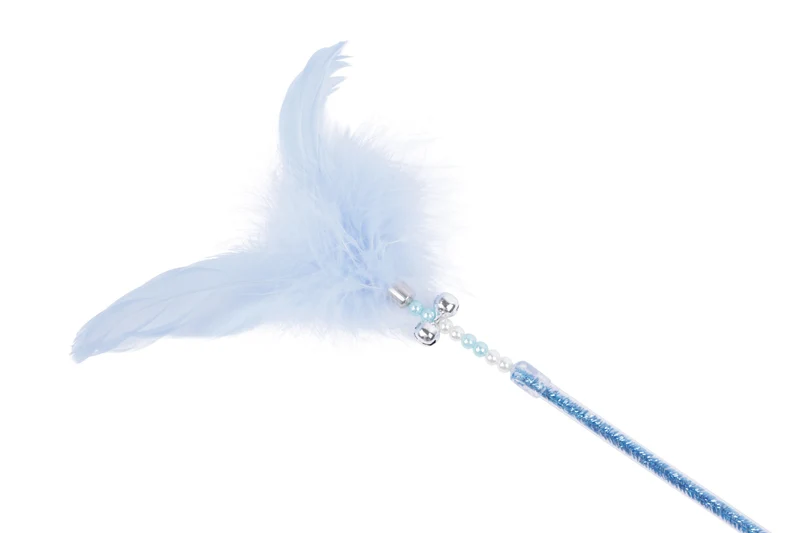 MoonCAT - cat wand Galactic Plume Pink/Blue Silver & White