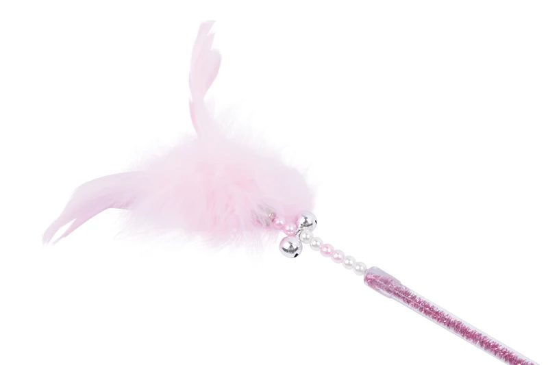 MoonCAT - cat wand Galactic Plume Pink/Blue Silver & White