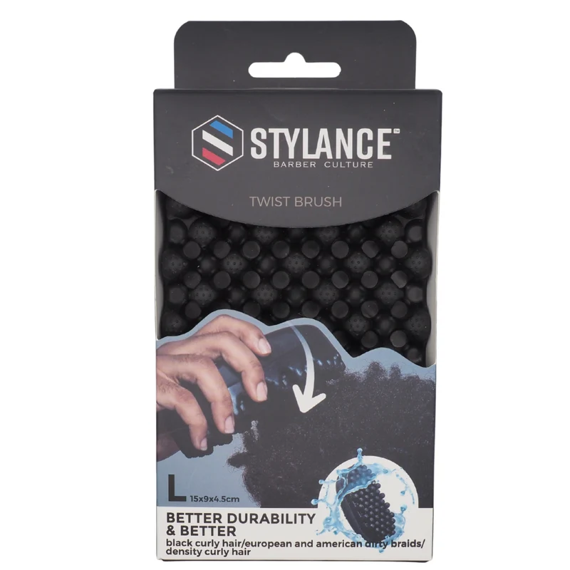 Stylance Twist Brush Cepillo de Silicona para Cabello Afro Small