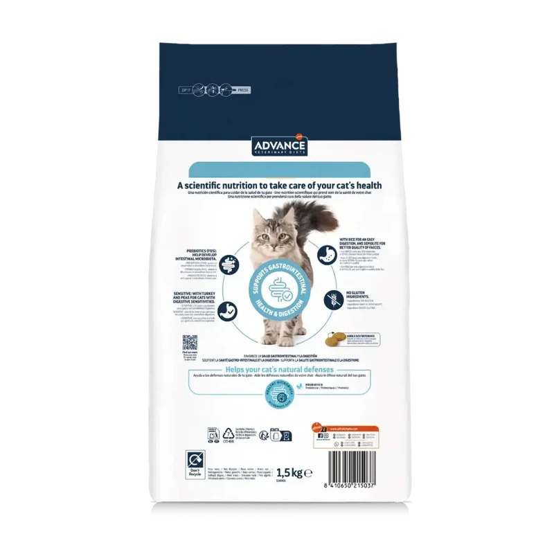 Advance Veterinary Diets Gastroenteric Sensitive Pienso Gastrointestinal para Gatos