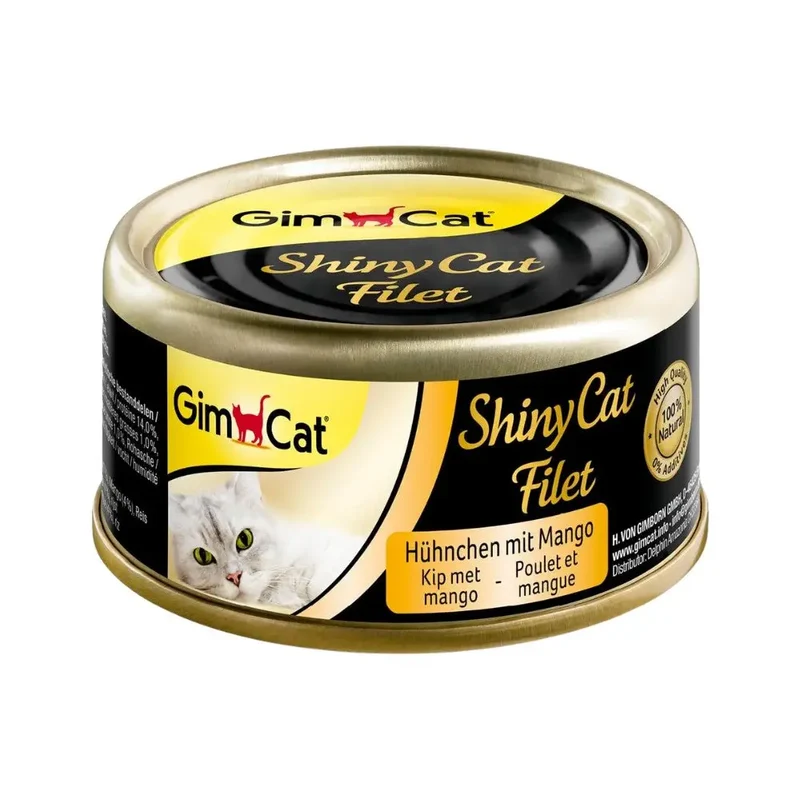 Gimcat Shiny Cat Filetes 70 g Lata Comida Húmeda para Gatos