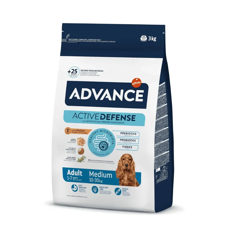 Advance Adult Medium Chicken & Rice Pienso de Pollo y Arroz para Perros