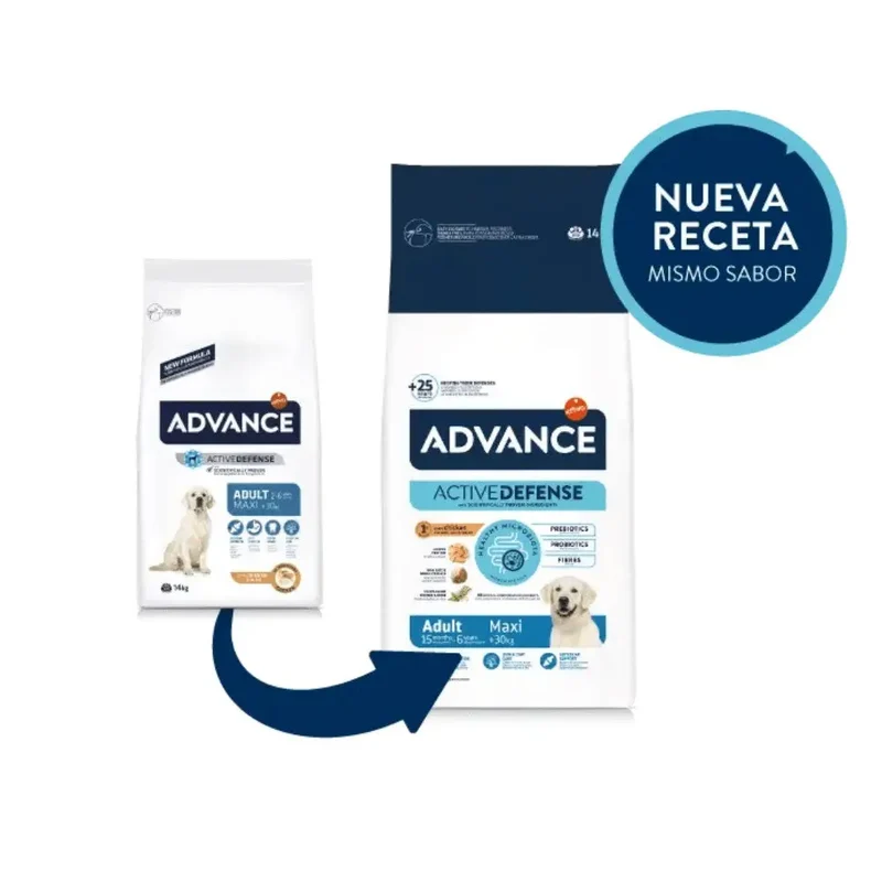 Advance Adult Maxi con Pollo y Arroz para Perros