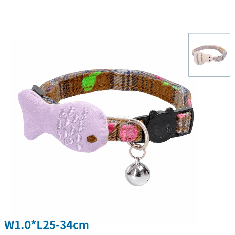 Collar para gatos con cascabel – Pez o abeja