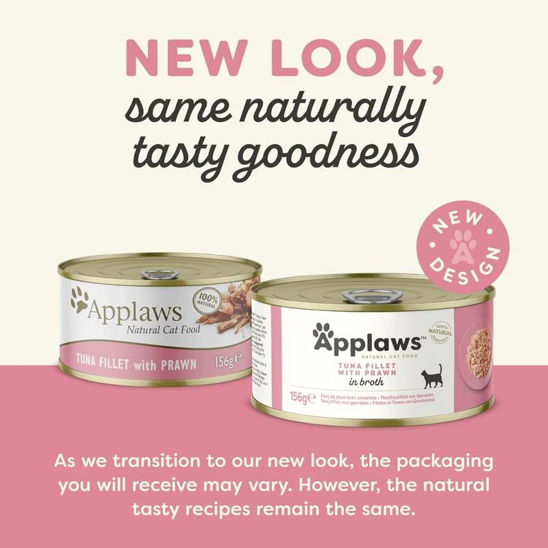 Applaws Tuna & Prawn Adult Wet Cat Food 156G
