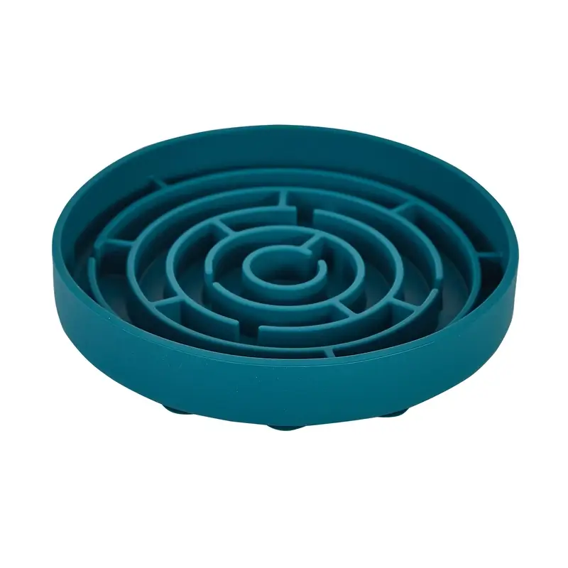 Freedog Bowl Soft Slow Food Azul Teal 18 X 18 X 3.4 Cm