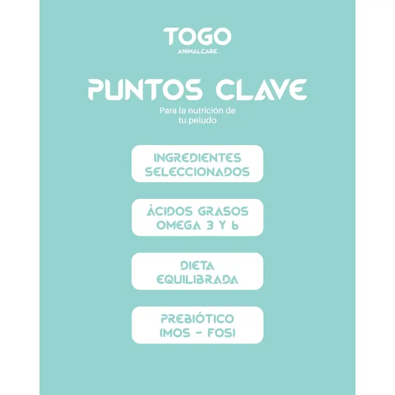 Togo Pienso Salmon Natural Hipoaltergénico, 15 kg