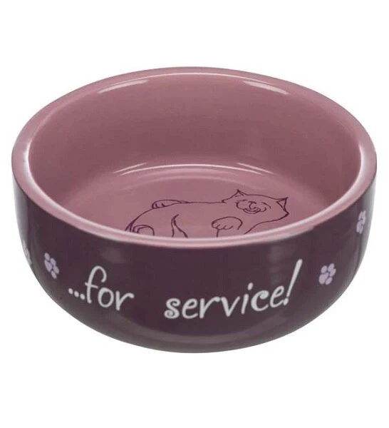 Trixie Thanks for Service Ceramic Bowl for Cats