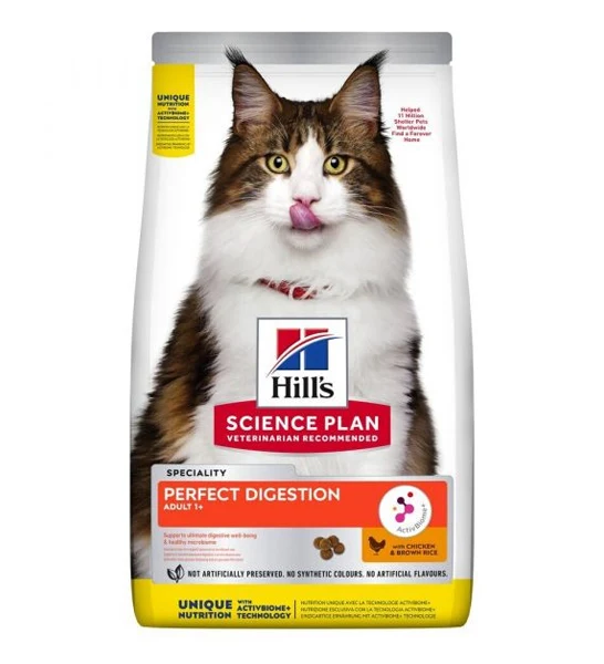 Hill's Science Plan Perfect Digestion Chicken & Brown Rice Cat Dry Food