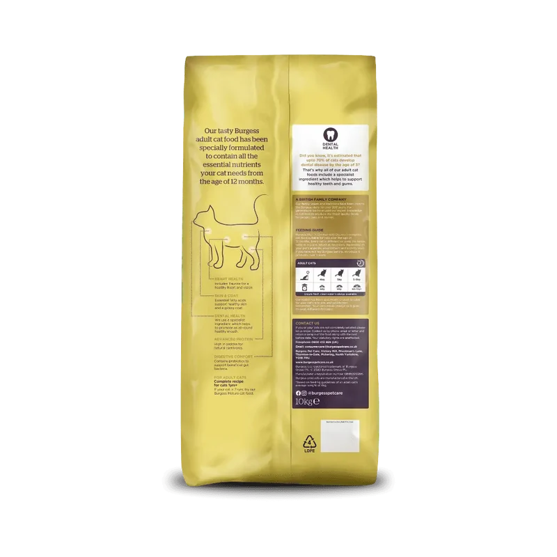 Burgess Rich In Chicken With Duck Adult Cat Dry Food