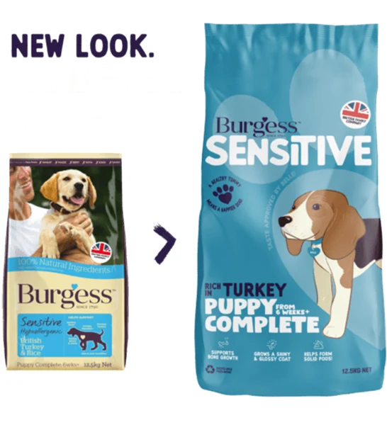 Burgess Sensitive Dry Puppy Food Turkey