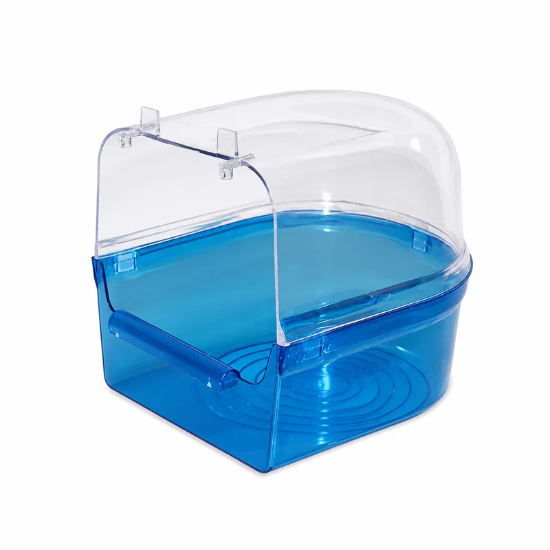 Casa de baño grande transparente Azul / transparente Caja 12 Piezas