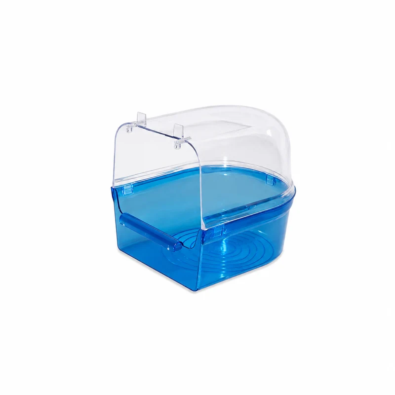 Casa de baño grande transparente Azul / transparente Caja 12 Piezas