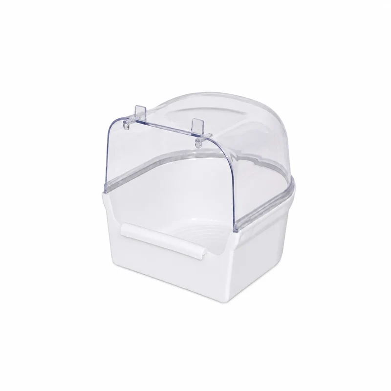 Baño de la casa grande blanco / transparente