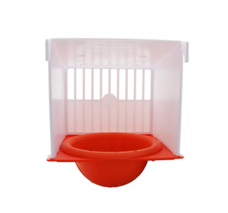 Nido colgante blanco/naranja con cuenco naranja incluido - CAJA DE 18 PIEZAS