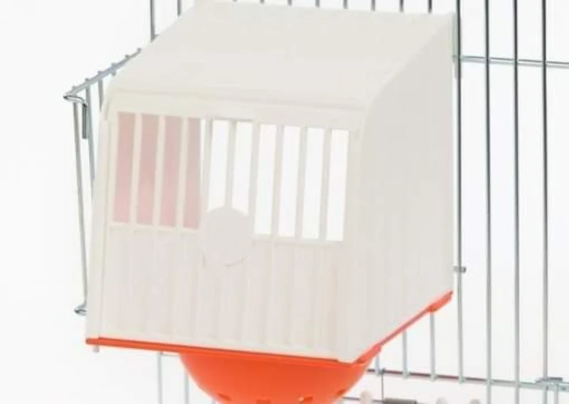 Nido colgante blanco/naranja con cuenco naranja incluido - CAJA DE 18 PIEZAS