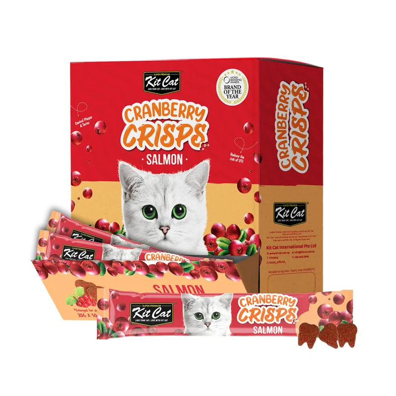 Kit Cat Cranberry Crisps Salmon 20g