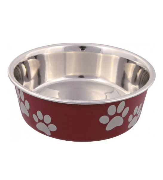 Trixie Stainless Steel with Plastic Coating Bowl