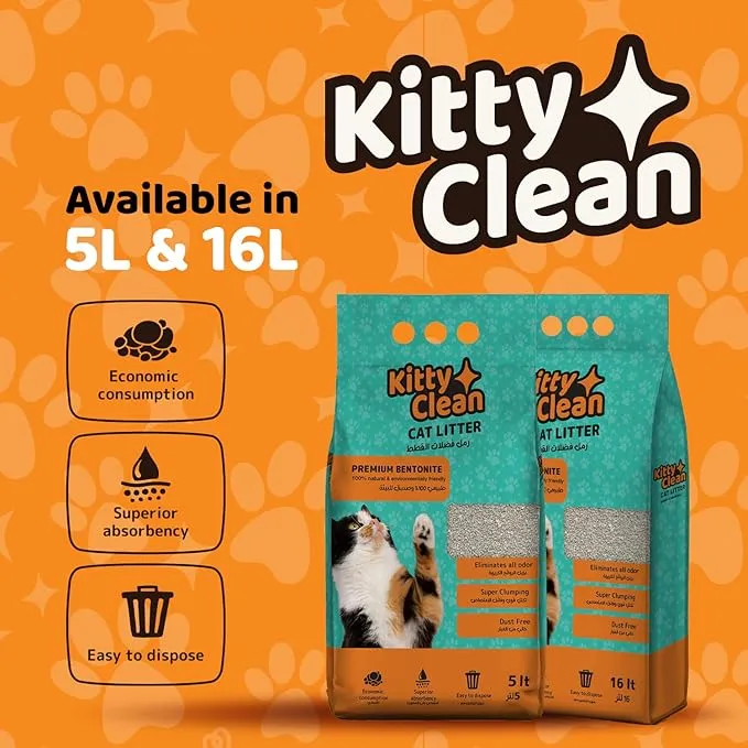 Kitty Clean Clumping Cat Litter - 16L