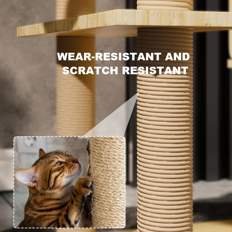 Regalia Hillsborough Cat Tree Tower & Scratch Post 40x50x145cm