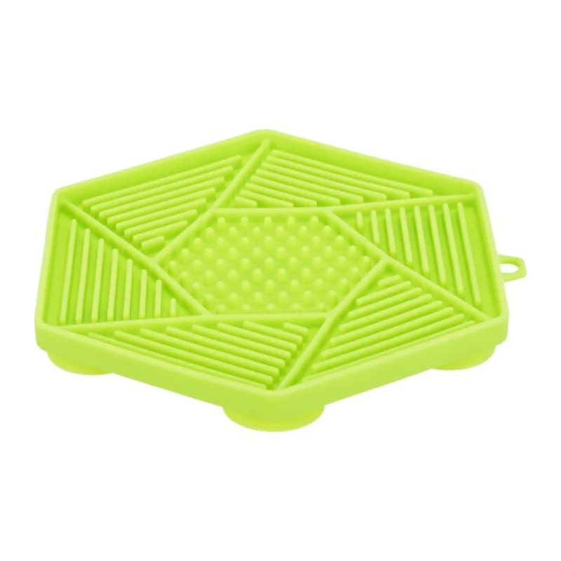 Trixie Lick'n'Snack Hexagon Mat with Suction Pad for Dogs Green/17cm
