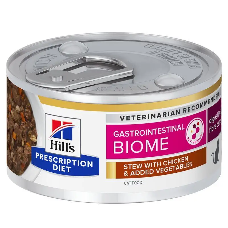 Hill'S Gi Biome Estofado con Pollo y Verduras 82 g Alimento para Gatos