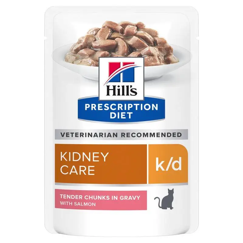 Hill'S K/D con Salmón 85 g Alimento para Gatos